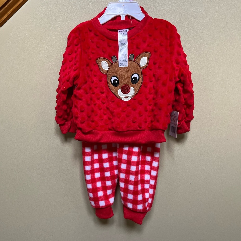 NWT My first Christmas Rudolph outfit